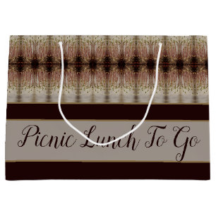 Grand Sac Cadeau Motif élégant décoratif