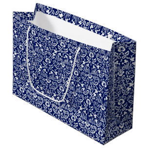 Grand Sac Cadeau Motif Eyebright, William Morris Grand Cadeau