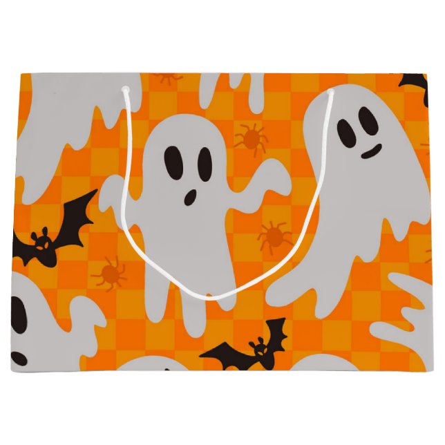 Grand Sac Cadeau Motif fantôme (Devant)