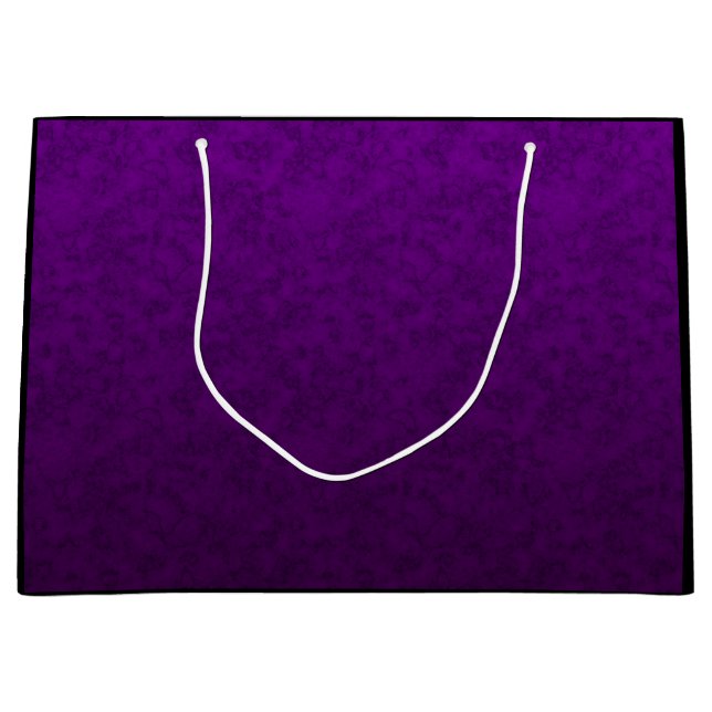 Grand Sac Cadeau Motif marbré violet (Devant)