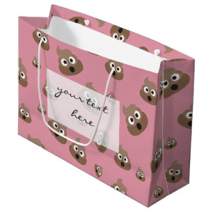 Grand Sac Cadeau Motif mignon d'Emoji de dunette