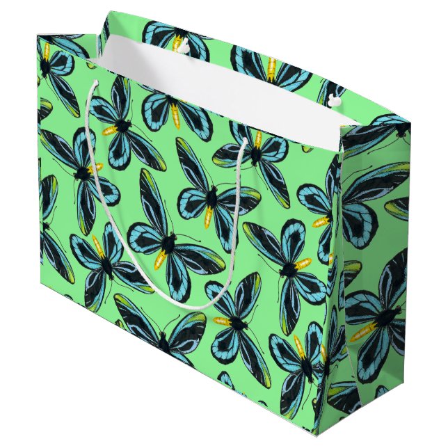 Grand Sac Cadeau Motif papillon de la reine Alexandra (Dos Angle)