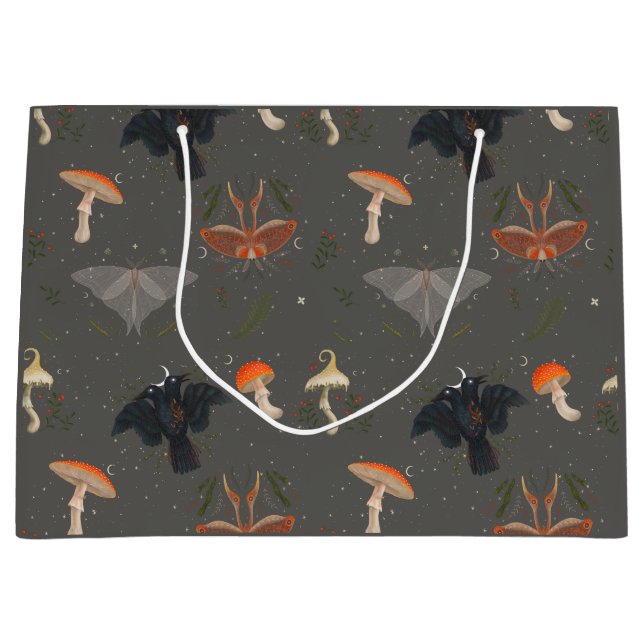 Grand Sac Cadeau Motif papillon de la teigne (Devant)