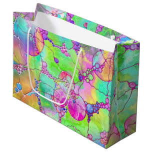 Grand Sac Cadeau Motif Peint À La Main Et Numériquement Art 41