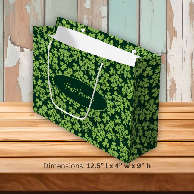 Grand Sac Cadeau Motif Persil (Créateur téléchargé)