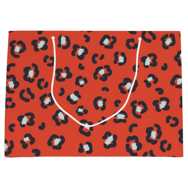 Grand Sac Cadeau motif poster de animal (Devant)