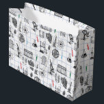 Grand Sac Cadeau Motif scientifique en chimie scientifique<br><div class="desc">Un motif de chimie à thème scientifique idéal pour toute personne qui aime la science,  la chimie,  la biologie,  etc. Un cadeau idéal pour les scientifiques quel que soit leur âge.</div>