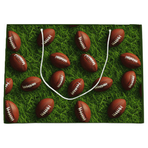 Grand Sac Cadeau Motif sportif américain de football