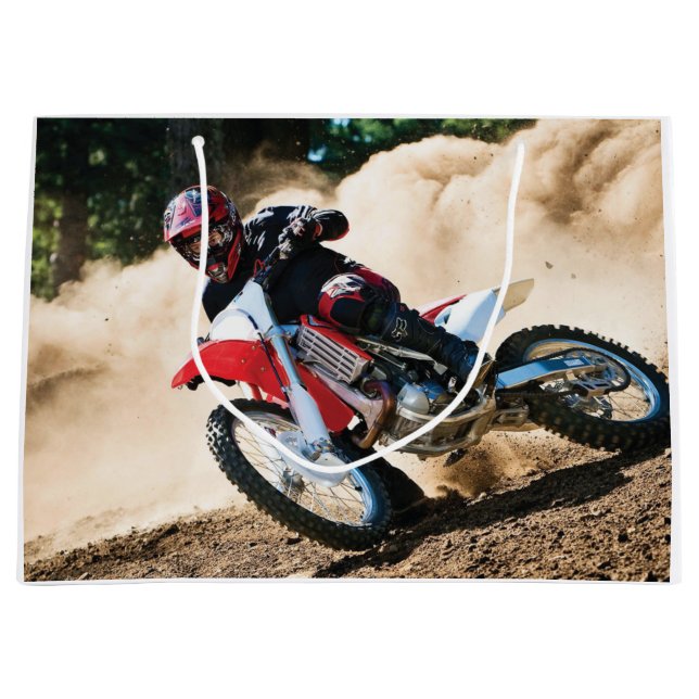 Grand Sac Cadeau Motocross (Devant)