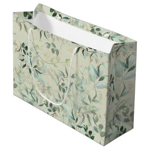 Grand Sac Cadeau Mystique feutrée Pale Celadon