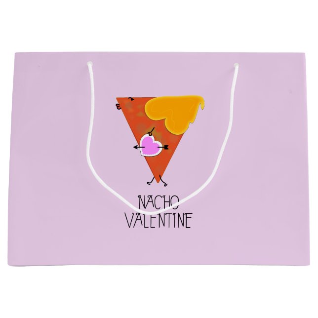 Grand Sac Cadeau Nacho Valentine (Devant)