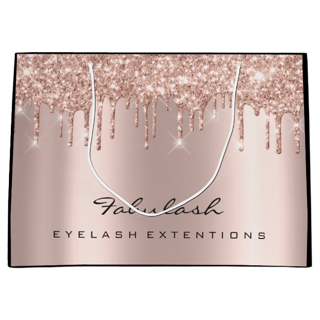 Grand Sac Cadeau Nails Lashes Sparkly Drips Maquillage Beauté Brida (Devant)