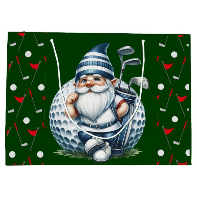 Grand Sac Cadeau Nain de golf  (Dos)