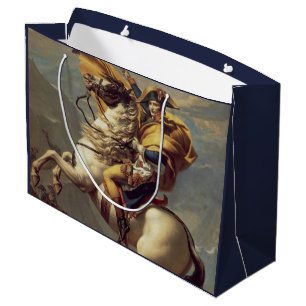 Grand Sac Cadeau Napoléon Vintage traversant les Alpes