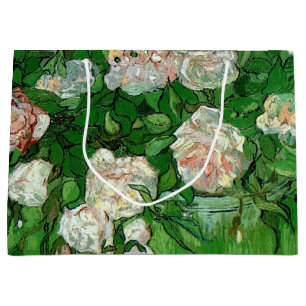 Grand Sac Cadeau Nature morte : Roses roses par Vincent van Gogh
