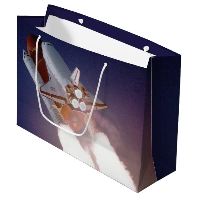 Grand Sac Cadeau Navette spatiale (Devant Angle)