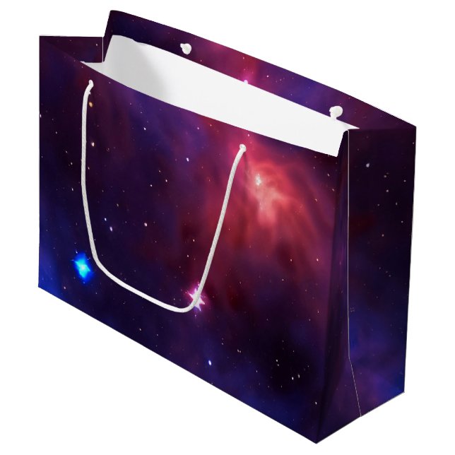 Grand Sac Cadeau Nébuleuse (Devant Angle)