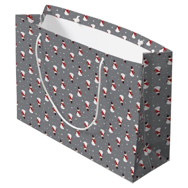 Grand Sac Cadeau Neige (Dos Angle)