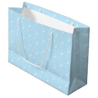Neige - White Snowflakes bleu clair cadeau d'hiver