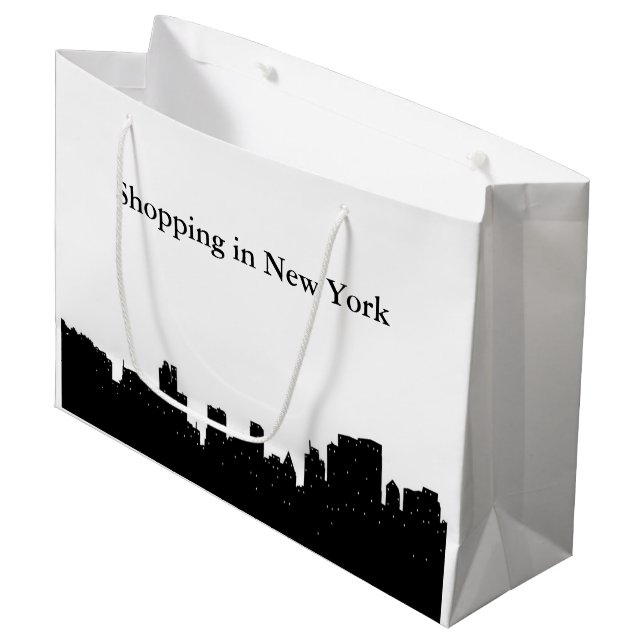 Grand Sac Cadeau New York City (Devant Angle)