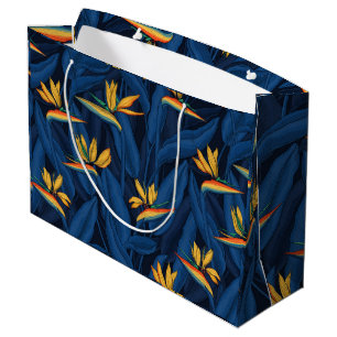 Grand Sac Cadeau Night bird of Paradise garden 2
