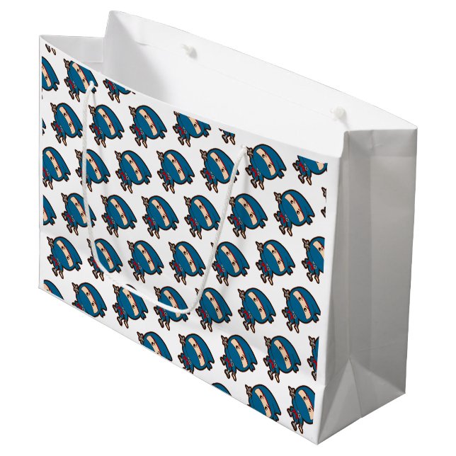 Grand Sac Cadeau Ninja Boy (Devant Angle)