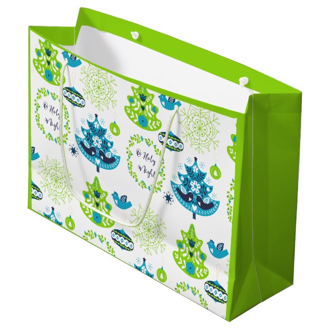 Grand Sac Cadeau Noël (Devant Angle)