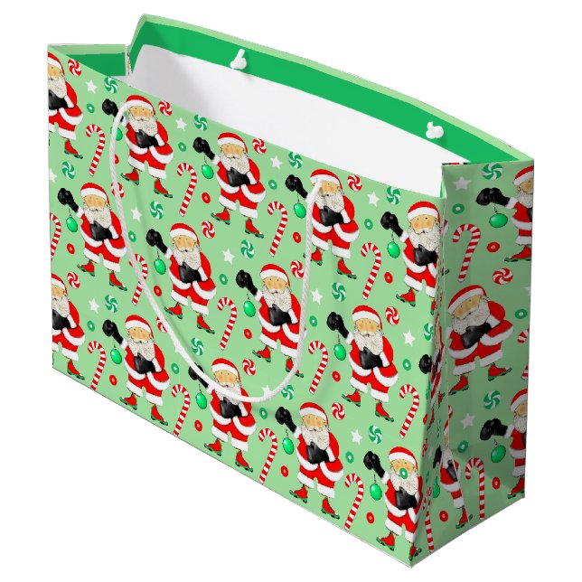 Grand Sac Cadeau Noël de boxe (Dos Angle)