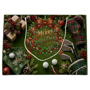 Grand Sac Cadeau Noël de golf vacances