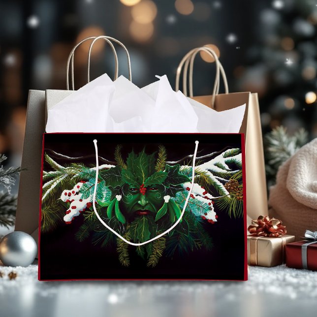 Grand Sac Cadeau Noël Homme vert (Créateur téléchargé)