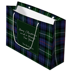 Grand Sac Cadeau Noël Plaid Holidays Clan MacKenzie Tartan