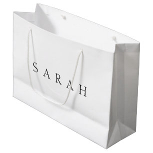 Grand Sac Cadeau Nom classique (ou mot)