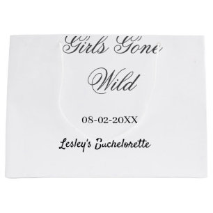 Grand Sac Cadeau Nom de la fête de bachelorette Girls Gone wild dat