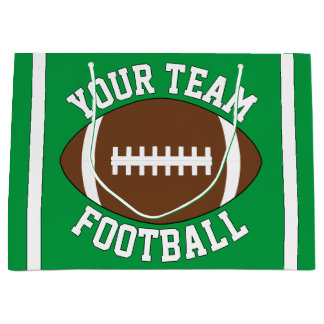 Grand Sac Cadeau Nom de l'équipe de football personnalisée ou parti