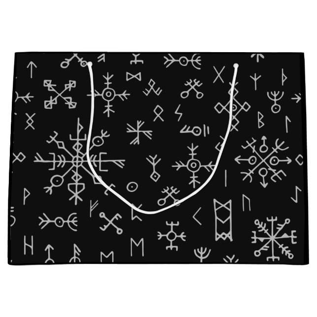 Grand Sac Cadeau Norse Runes (Devant)