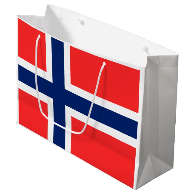 Grand Sac Cadeau Norvège (Devant Angle)