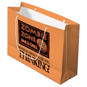 Grand Sac Cadeau Nourriture fraîche Brainz de zone de zombi de