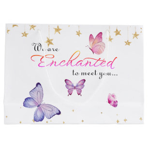 Grand Sac Cadeau Nous Sommes Enchantés De Vous Rencontrer Baby show