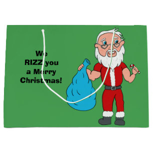 Grand Sac Cadeau Nous vous souhaitons un joyeux Noël avec un Père N