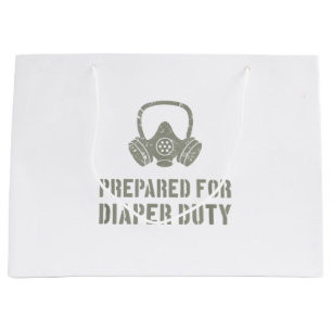 Grand Sac Cadeau Nouveau Papa Préparé Pour Le Devoir De Baisse Drôl
