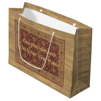 Grand Sac Cadeau Nouvelle couverture à la maison de Congrats sur le
