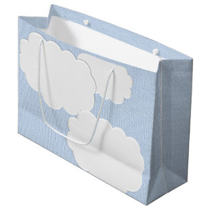 Grand Sac Cadeau Nuages de baby shower