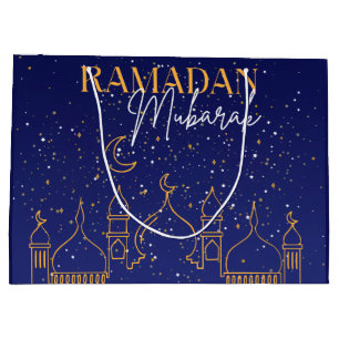 Grand Sac Cadeau Nuit étoile Ramadan Mubarak Ramadan Cadeau