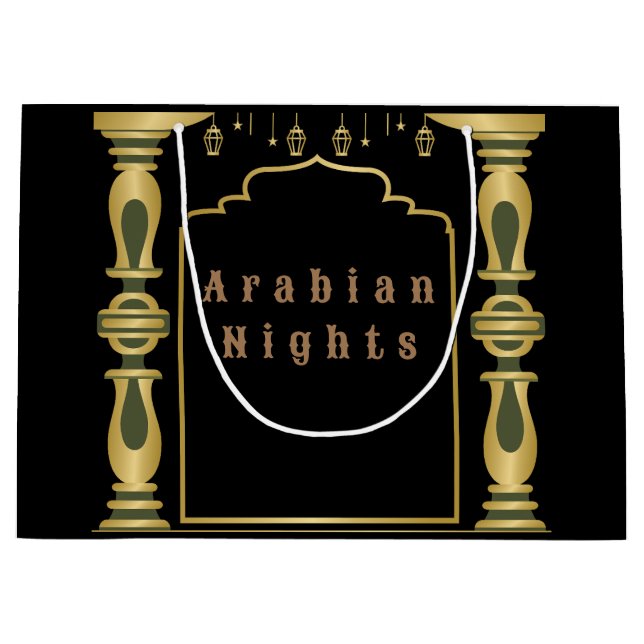Grand Sac Cadeau Nuits Magiques Arabes (Devant)