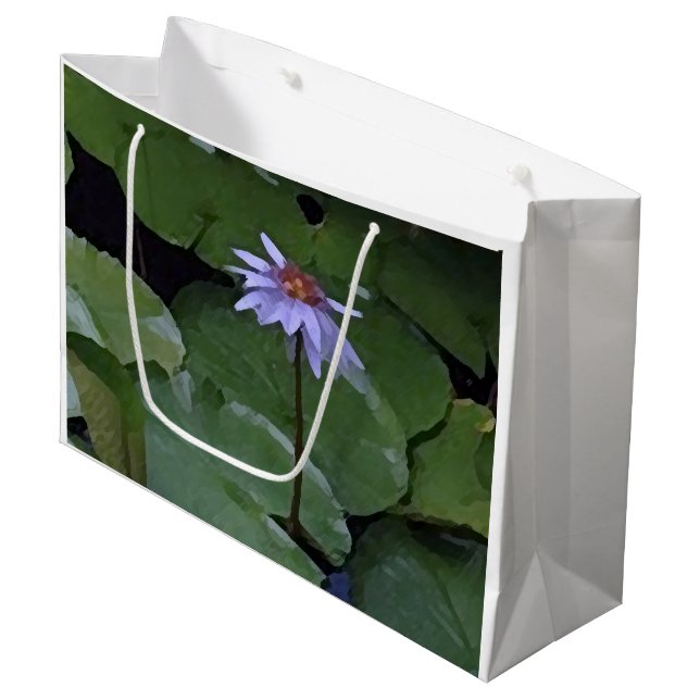 Grand Sac Cadeau Nymphéa (Devant Angle)