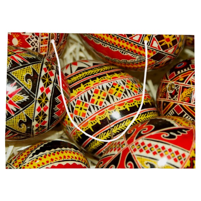 Grand Sac Cadeau Oeufs de pâques de Roumain (Dos)