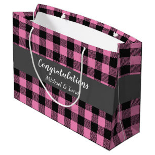 Grand Sac Cadeau Oh Deer Baby shower rose