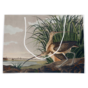 Grand Sac Cadeau Oiseau de Courlis à long bec Audubon