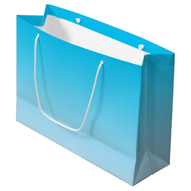 Grand Sac Cadeau Ombre bleu (Devant Angle)