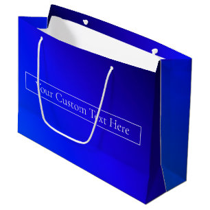 Grand Sac Cadeau Ombre moderne Bleu Clair et Violet